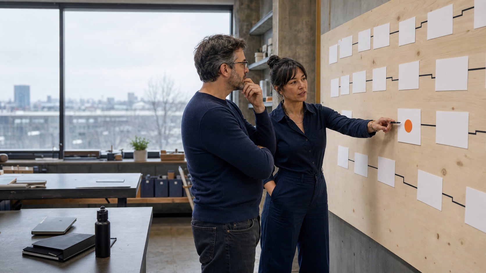 Deux dirigeants de PME québécoise examinent les frictions de leurs processus avant de choisir un outil d’IA.